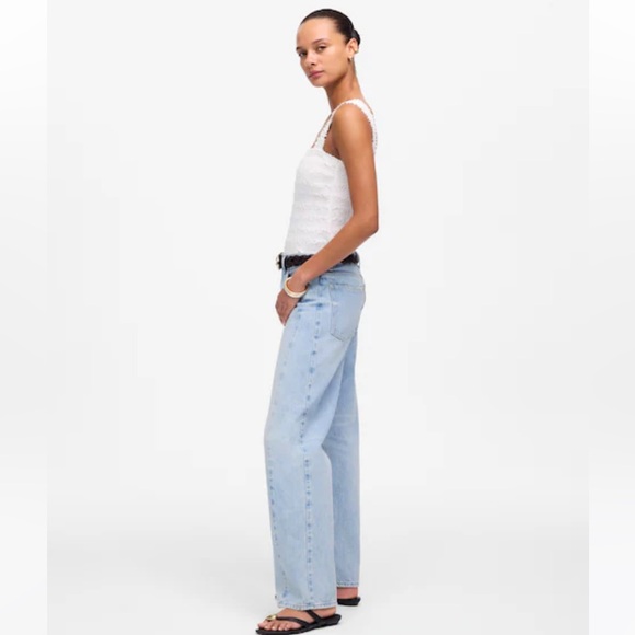 Madewell Pieced Barrel-Leg Jeans - Picture 4 of 7